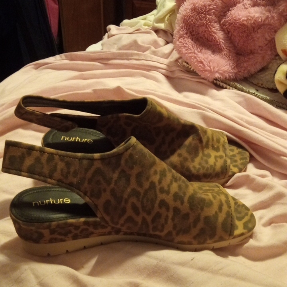 Nurture by Lamaze Leopard Print Wedges